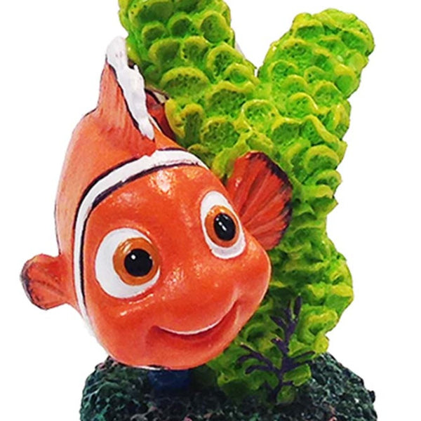 Disney Finding Dory Nemo Aquarium Statue with Coral Green/Orange